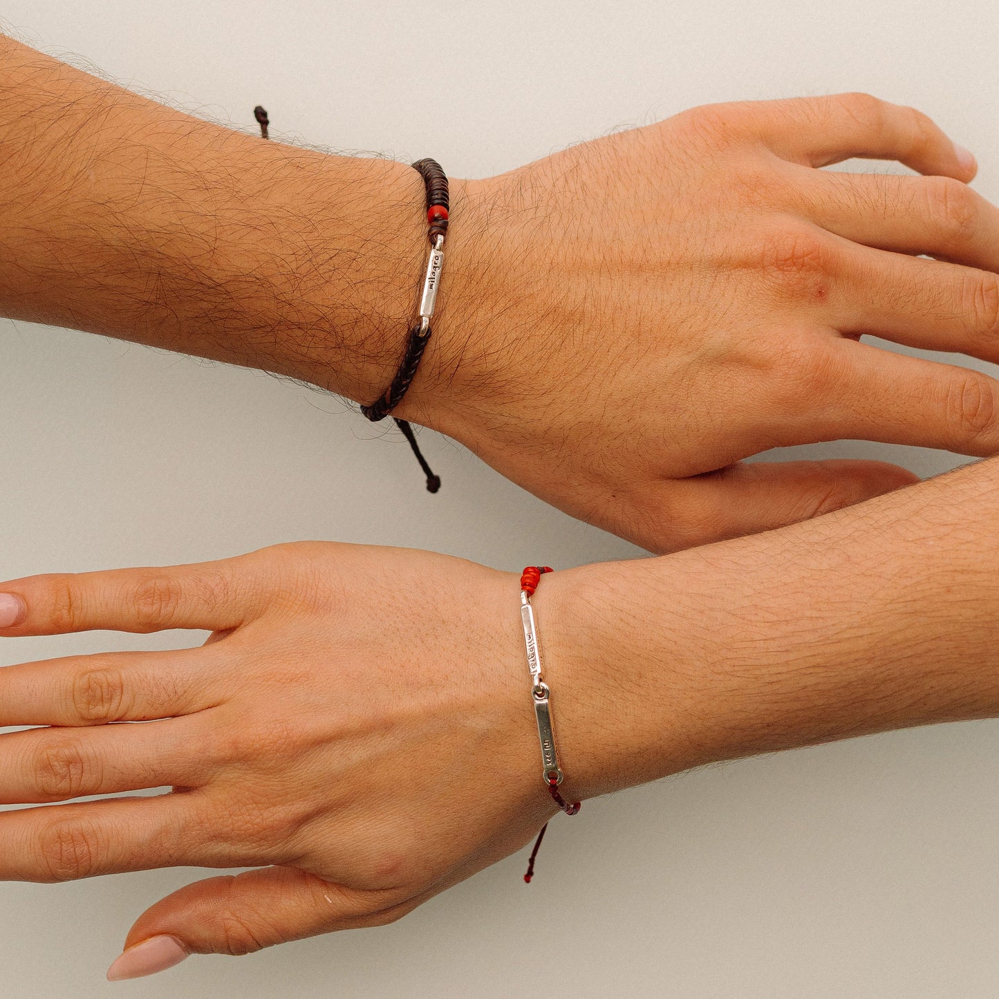 Amar - Pulsera - Plata - Rojo