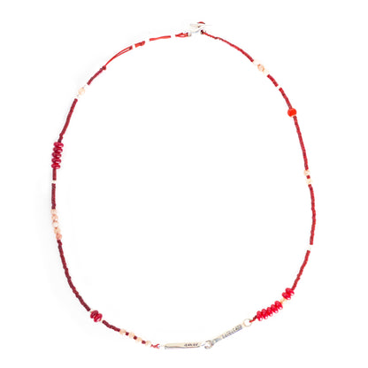 Alma me abraza - Collar - Plata - Rojo