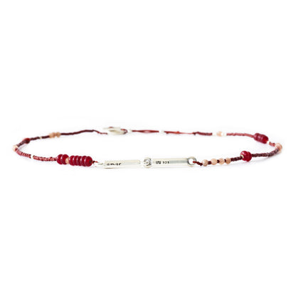 Alma me abraza - Collar - Plata - Rojo