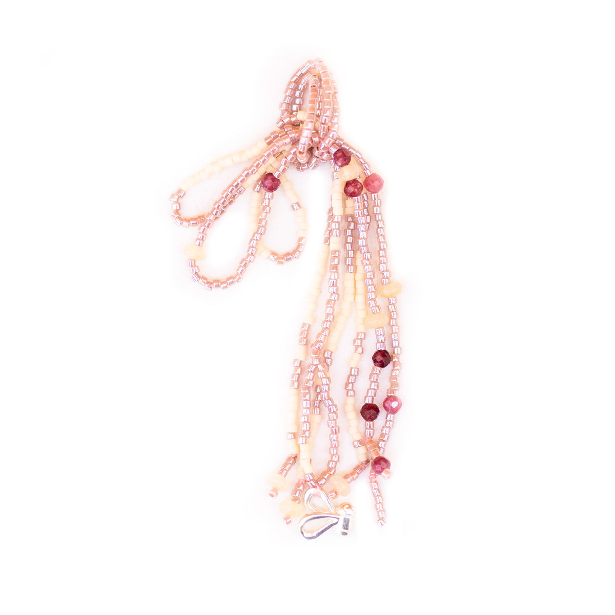 Jardin lleno de abejas - Charm - Plata - Rosado