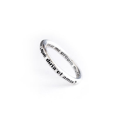 ¿Qué diría el amor? - Anillo - Plata Talla 5