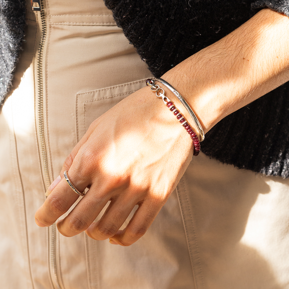 El sueño de alma y yo - Pulsera - Roja - Jade