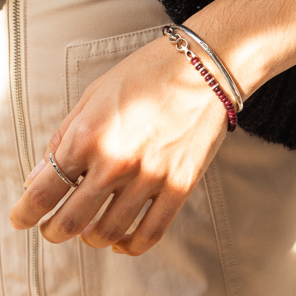 Amar cuando la vida pasa - Anillo - Plata Talla 9