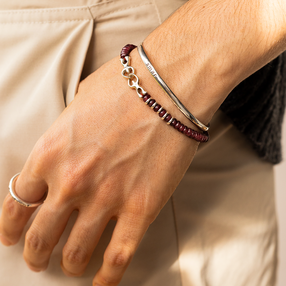 El sueño de alma y yo - Pulsera - Roja - Jade