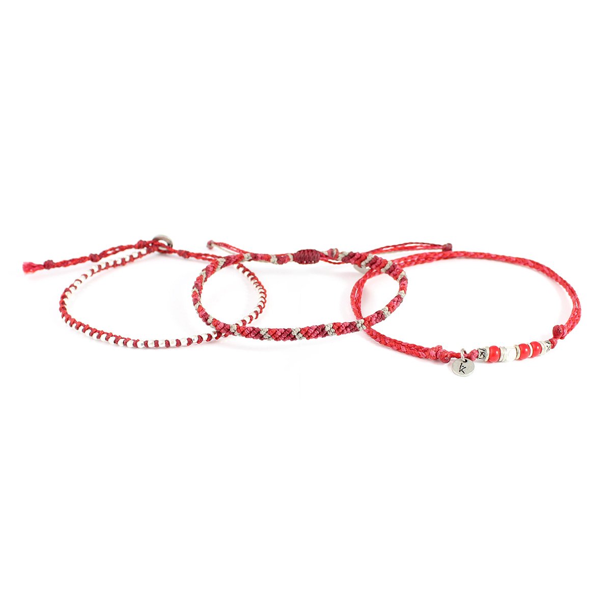 Set de 3 Tobilleras - Rojo