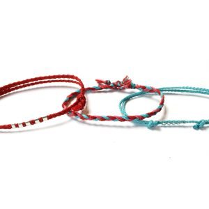 Set of 3 Bracelets Dynamic Red